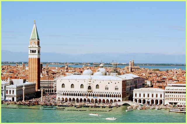 Vistas de Venecia desde el campanario de la Basílica de San Giorgio Maggiore